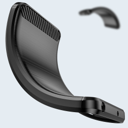 Мягкий чехол черного цвета под карбон на Samsung Galaxy S20 FE (Fan Edition), серия Carbon от Caseport