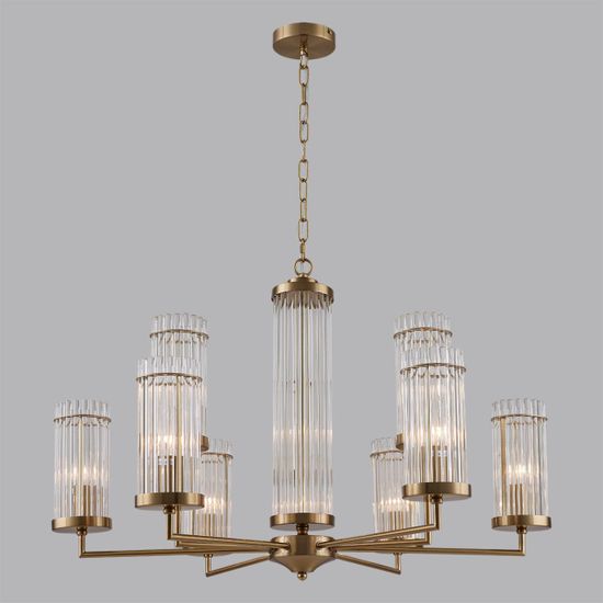 6527/9 CLASSI LN23 32 латунь Люстра E14 9*40W 220V ELLOW