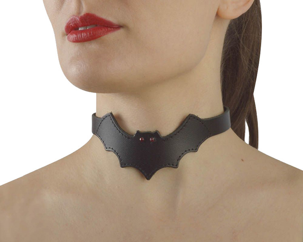 Черный чокер на шею Летучая мышь Sitabella BDSM Accessories 3145-1