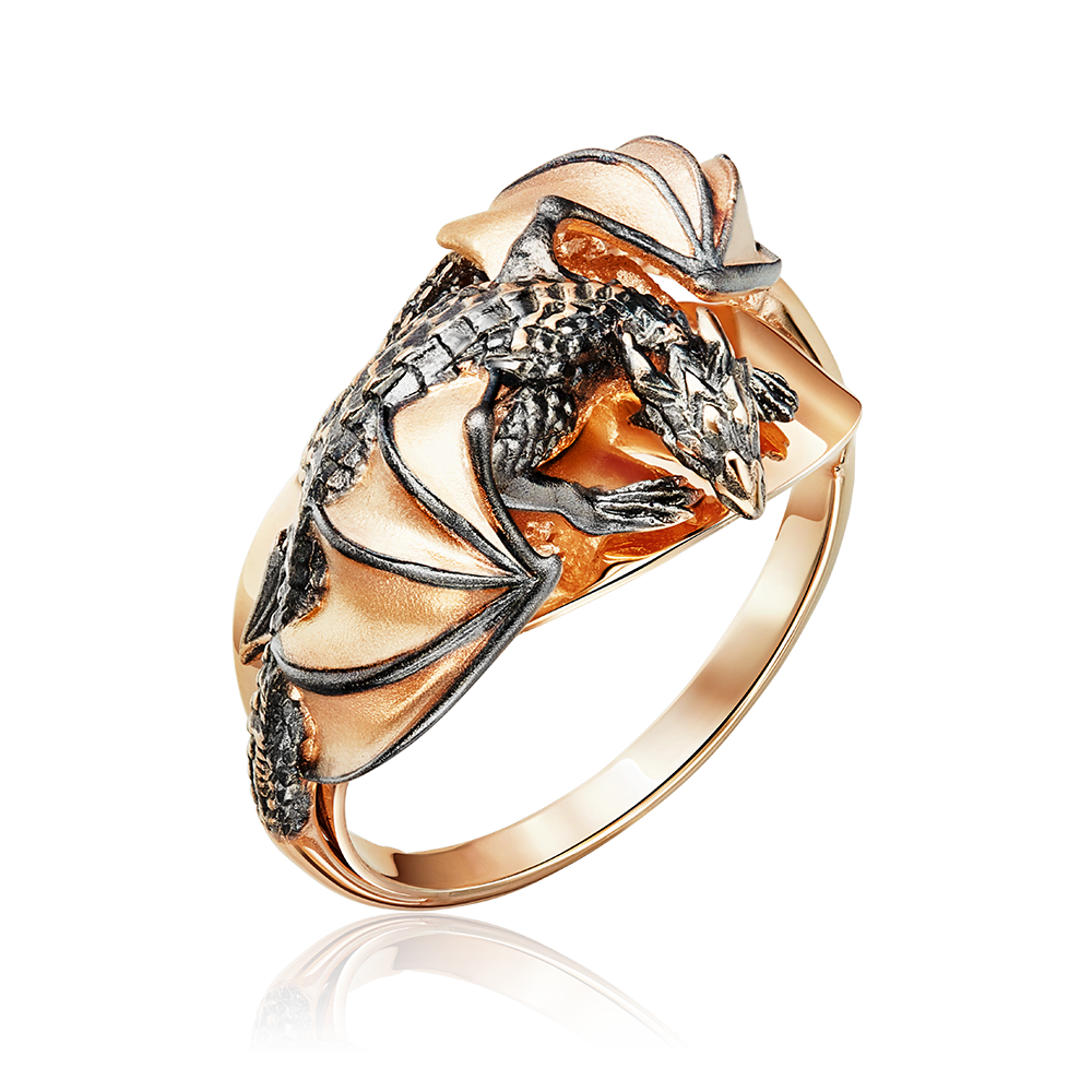 Кольцо «Дракон» из красного золота Артикул: 01-5277-00-000-1110-65