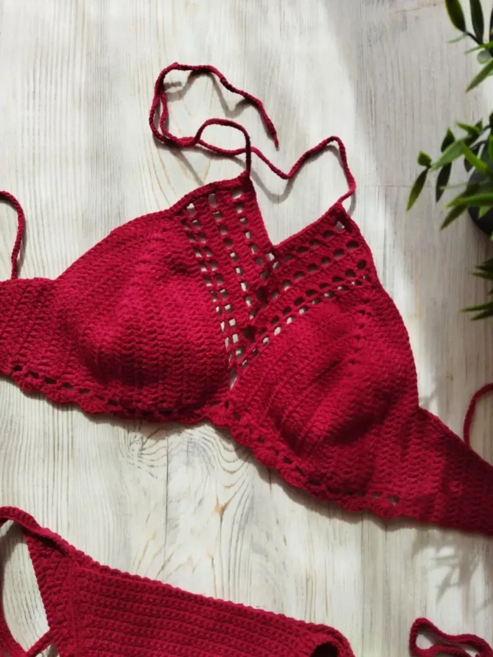 Вязаный купальник