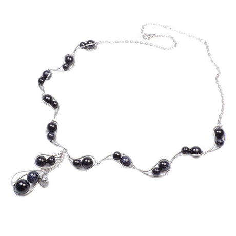 Колье "Росток" авантюрин синий