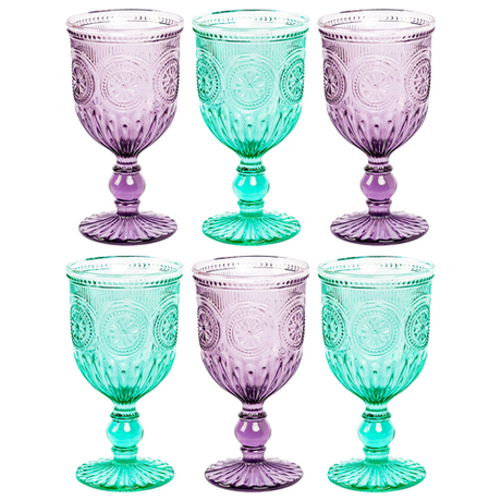 Набор бокалов 6шт 300мл Объект мечты Светский прием Тильда 2 цвета OM-21091720