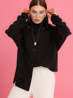 Рубашка лен, черная