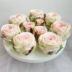 Зефир в шляпной коробке «Розы Мондиаль» / 25 см