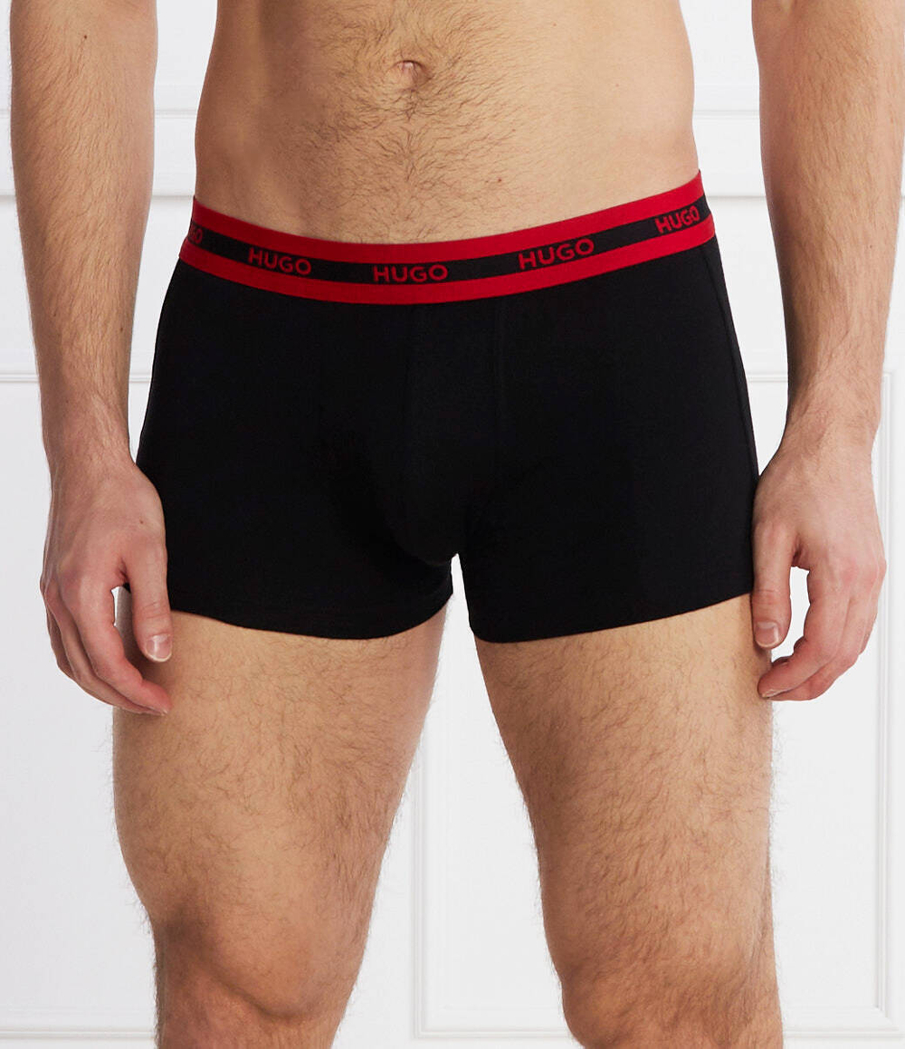 Трусики-боксеры 3шт. TRUNK TRIPLET PLANE Hugo Bodywear - черный(50503083)