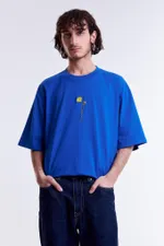 Футболка Гербарий Одуванчик Ярко-Синяя