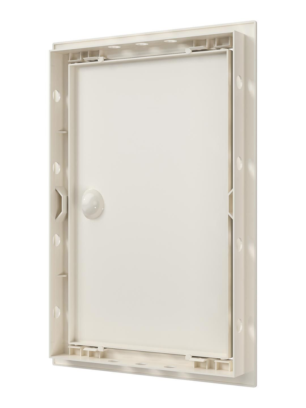 Люк ревизионный ЛР фланец 196х296 ручка 218х318 пластик Ivory EVECS