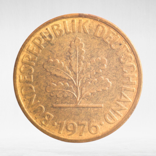 Germany, 10 Pfennigs, 1976, (Munich Mint - "D"), VF