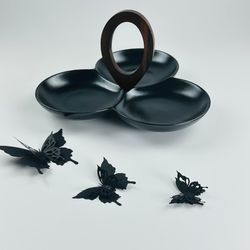 Lenardi 235-046 Менажница 24см BLACKWOOD в под.уп.(х18)Фарфор