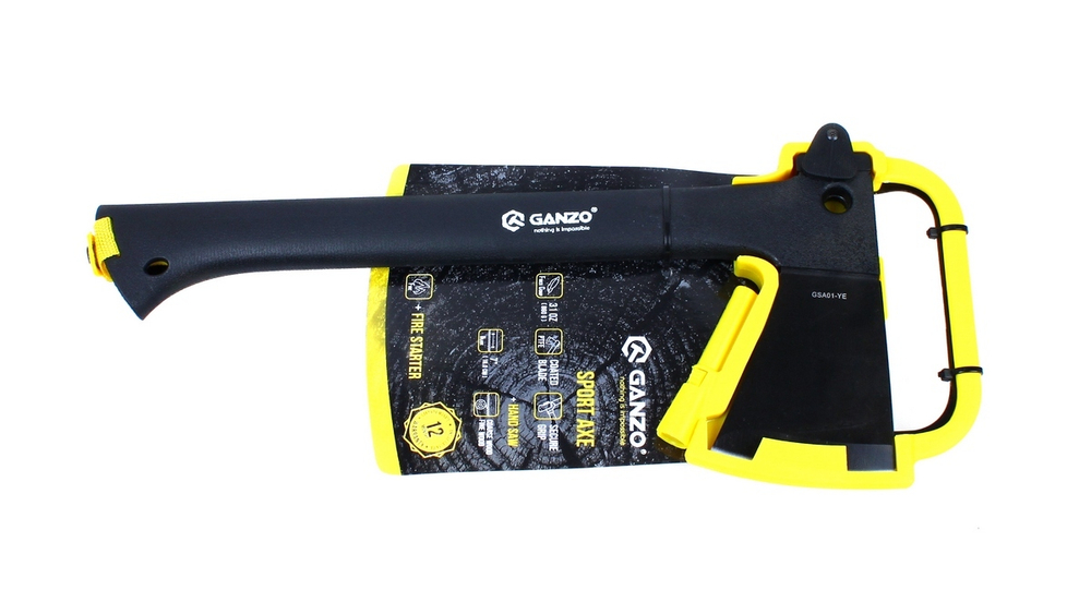 Топор Ganzo GSA01 черно-желтый, GSA01-YE