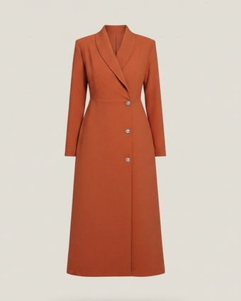 Платье "Элегантная особа" в теракотовом