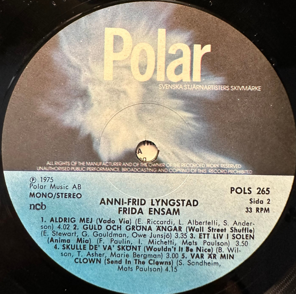 Anni-Frid Lyngstad - Frida Ensam (Швеция 1975г.)