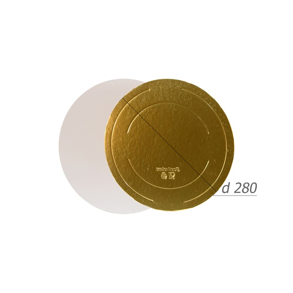 Подложка усиленная двусторонняя золото/жемчуг 3,2 мм. Диаметр 28
