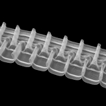 Шторная лента Oz-Is арт. 4446 M вафельная сборка, коэф сборки 1:2,5, цвет прозрачный (ширина 100 mm)