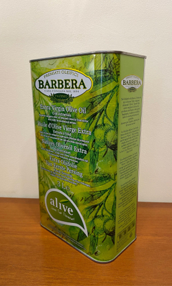 Оливковое масло BARBERA Alive Extra Virgin 3 литра в жестяной канистре Италия