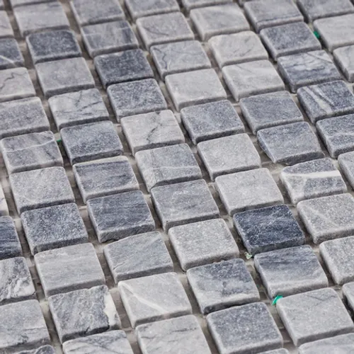 DAO-538-15-4 Мраморная мозаика silver grey серая