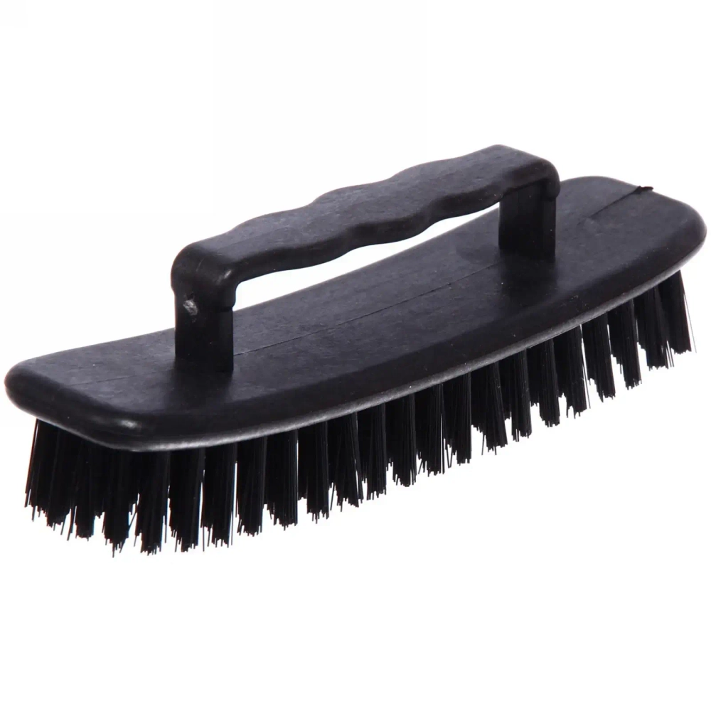 Щетка для обуви пластиковая с искусственным ворсом «Удобная», цвет черный, 15,5*4,5см