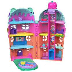 Polly Pocket - Игровой домик "Десерт мороженого" + 2 куклы + 25 аксессуаров JFT91