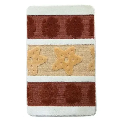 Коврик из полипропилена на латексной основе, L'CADESI LEMIS, 50см, 3240 крем- оранж