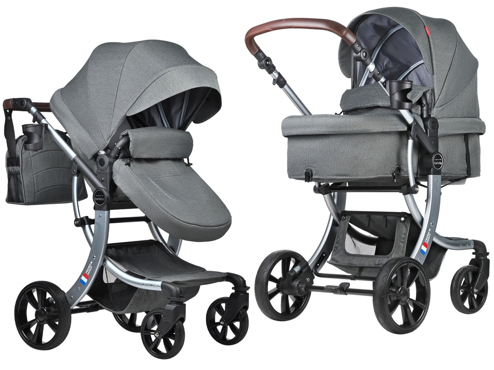 Коляска трансформер Aimile Original New Silver (Темно-серый NDS-2)