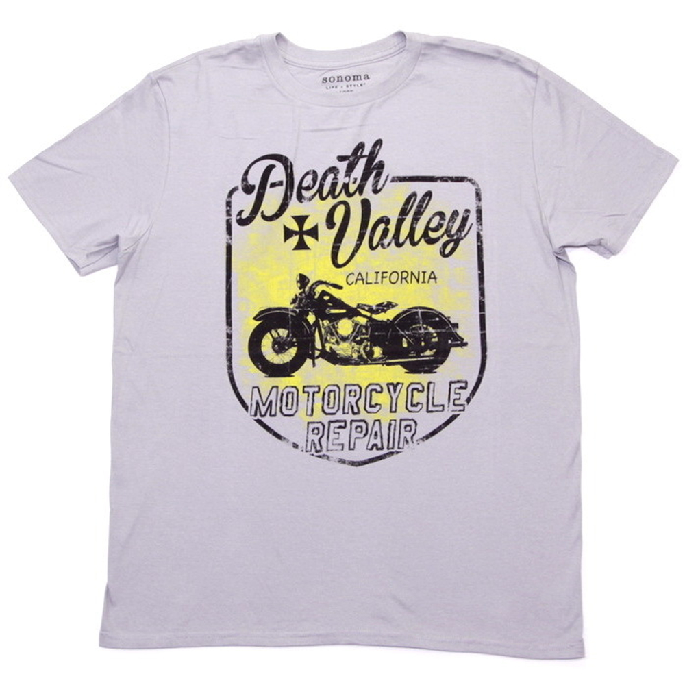 Футболка Death Valley (мотоцикл) серая
