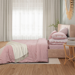 Постельное белье 2 спальное Sharmes Rustic Melange Розовый