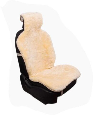 Накидки сидений МЕХ иск - Перед CarFashion (2шт) -"LAMA FRONT" 22327 - беж