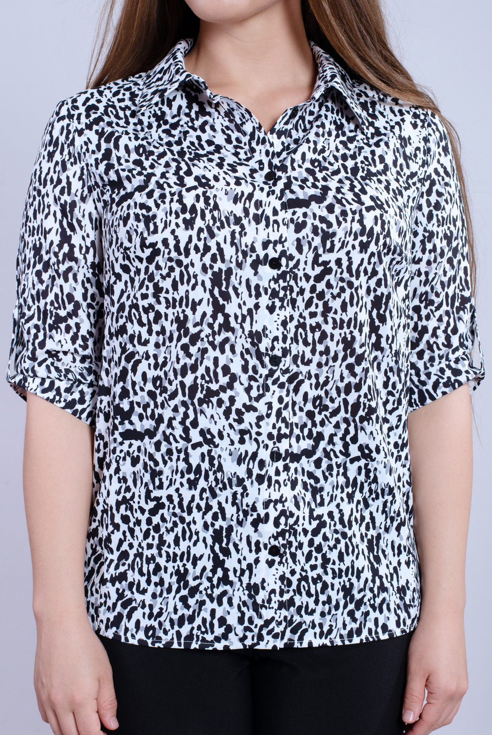 Блузка женская 2330ЮП, Абстракция #176Аба092330ЮП