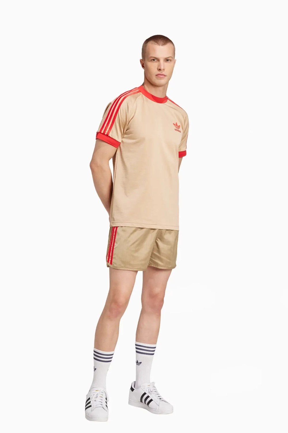 Шорты adidas David Beckham Originals 3-Stripes - коричневый