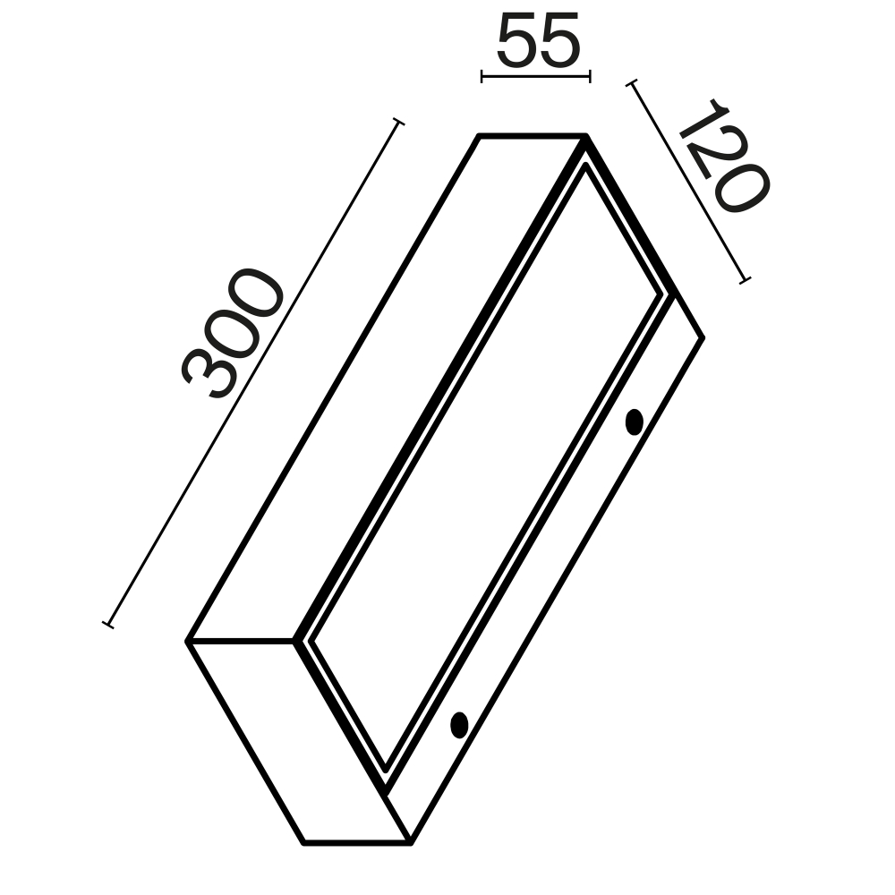 Уличный настенный светодиодный светильник Maytoni Lot O428WL-L20GF3K