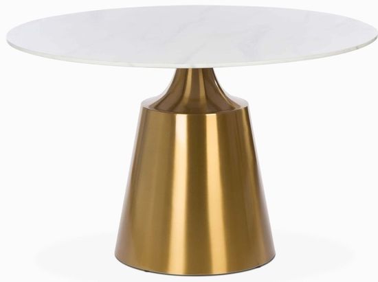 Обеденный стол Pronard диаметр 120 мрамор искусственный