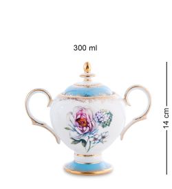 Pavone JK-131 Чайный сервиз 15 пр. на 6 перс. «Цветок Неаполя» (Fiore Napoli  )