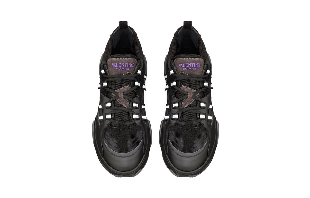 Valentino Afterdusk GARAVANI Fabric Abrasion Resistant, Lightweight, Balanced Low top Casual Shoes Men"s Black