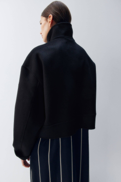 H&M Шерстяная куртка ручной работы, черный