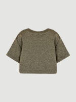 Футболка с люрексом укороченная Mjölk Gold