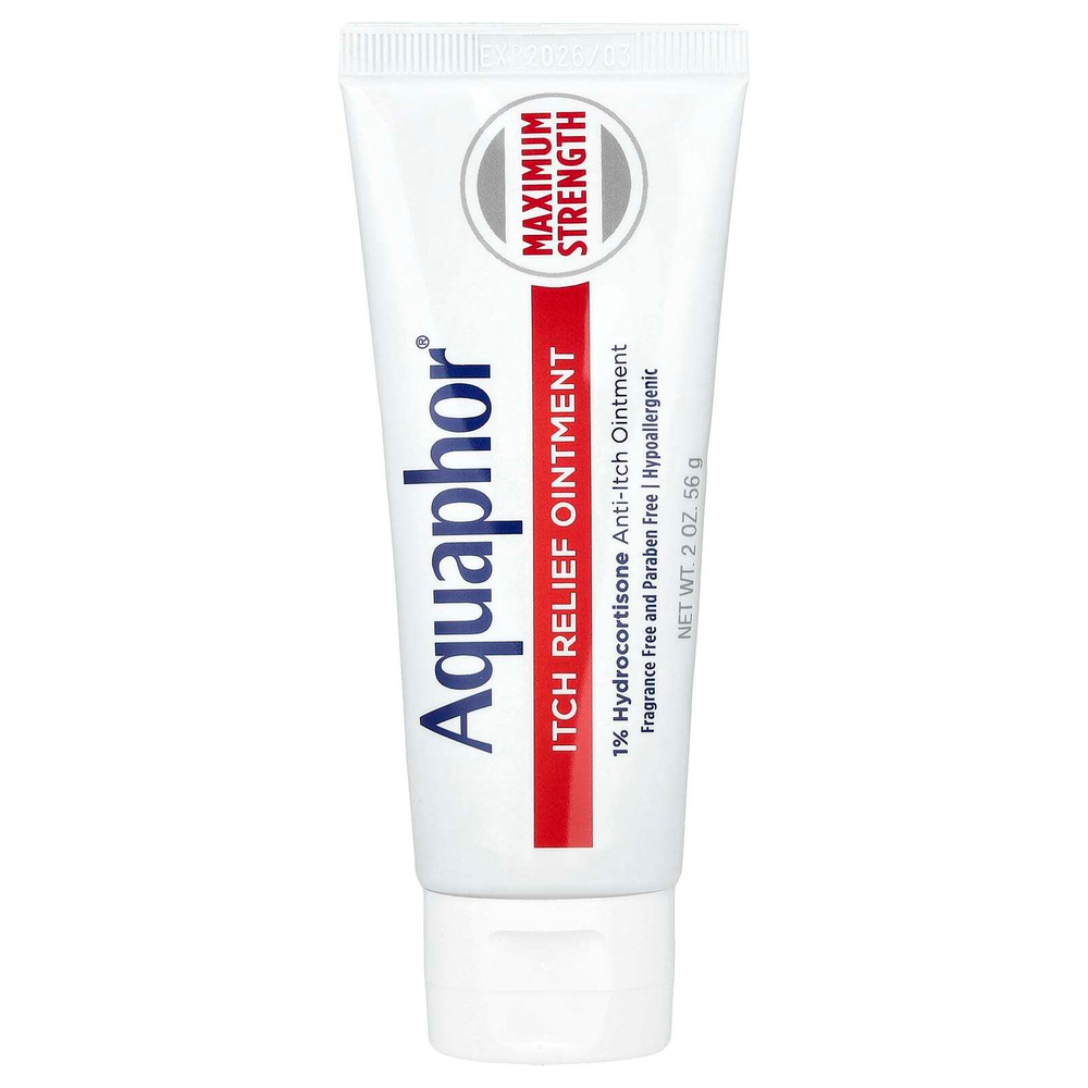 Aquaphor, Мазь для снятия зуда, максимальная эффективность, без отдушек, 56 г (2 унции)