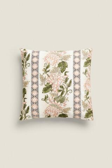 ZARA HOME ЧЕХОЛ ДЛЯ ДЕКОРАТИВНОЙ ПОДУШКИ С ЦВЕТОЧНЫМ УЗОРОМ, РАЗНОЦВЕТНЫЙ