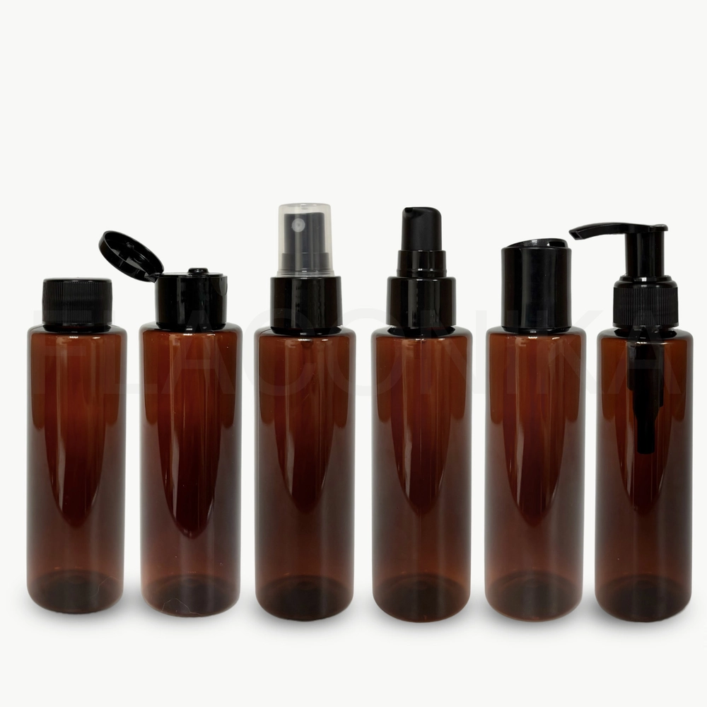 Флакон ПЭТ 100 мл (24) Цилиндр Коричневый