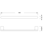 Держатель для полотенца Steinberg Серия 470 , из латуни, 640 мм, хром 470 2600