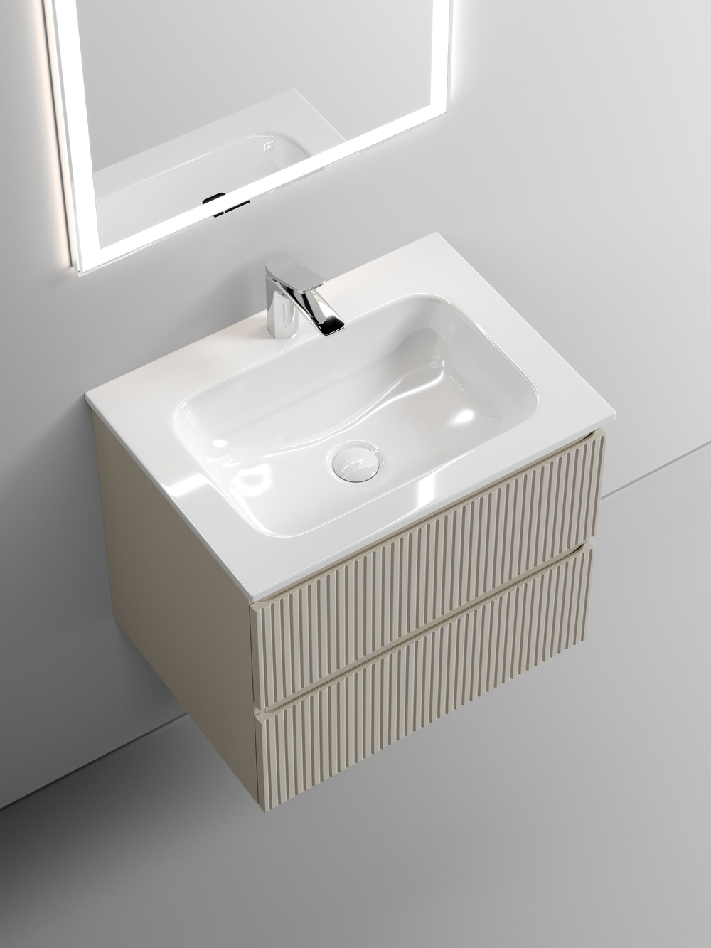 Тумба с раковиной Sancos Snob T 60 см SNT60CE beige soft