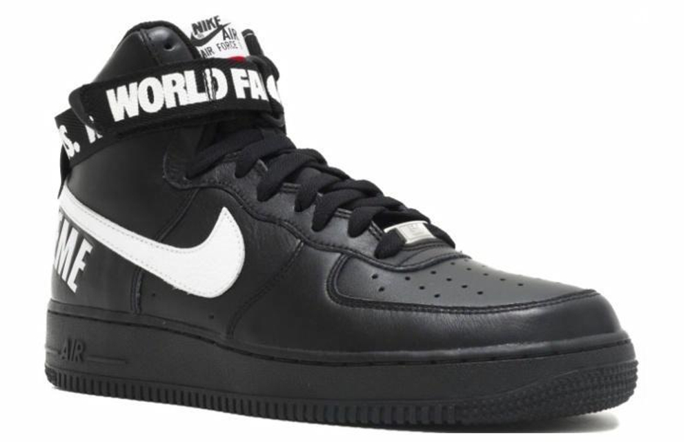 Кроссовки Supreme X Nike Air Force 1 World Famous Black