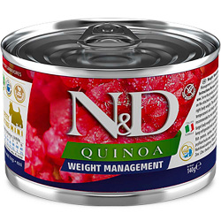 Farmina Dog N&D Quinoa Weight Management - консервы для собак с контролем веса (ягненок)