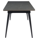 Стол керамический LA ALTA DENVER ARMANI GRAY 120, каркас черный