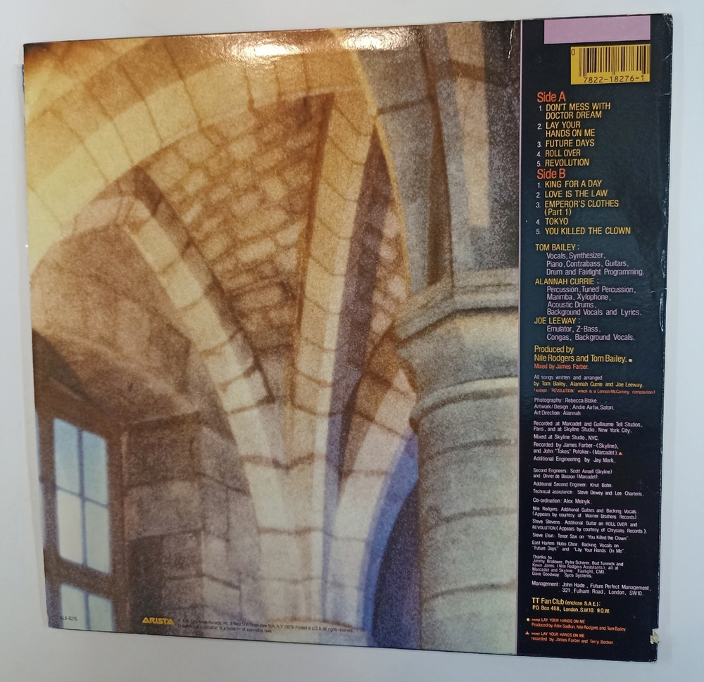 Винтажная виниловая пластинка LP Thompson Twins Heres To Future Days (USA 1985)