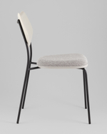 Стул обеденный Casey серый с серой экокожей