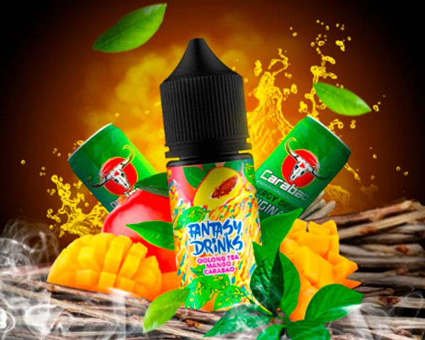 Купить Жидкость Fantasy Drinks Salt - Oolong tea, mango carabao 30 мл