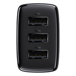 Зарядное устройство Baseus Compact Charger 3U 17W - Black