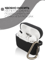 Чехол КАРТОФАН для Apple AirPods Pro (арт. AIRPRO-SLIM-SILICON-01-BLACK)