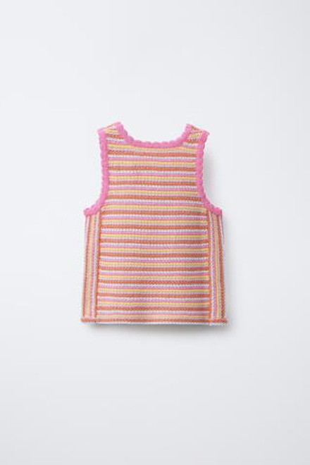 ZARA ТОП В ПОЛОСКУ, РАЗНОЦВЕТНЫЙ